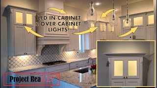 Adding incabinet and abovecabinet kitchen LED lights