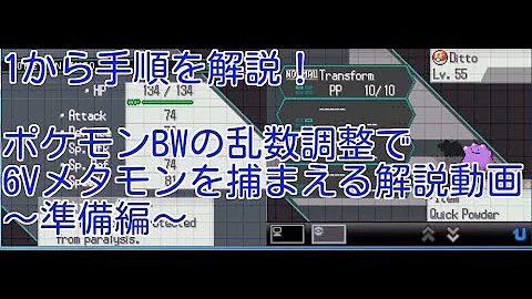 ポケモン講座番外編 乱数調整概要 Mp3