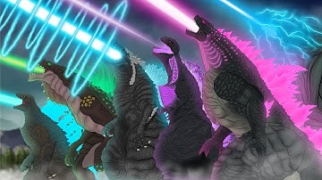 Evolution of Godzilla