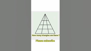 How many triangles are there ? | test your brain | iq test questions | iq test math |