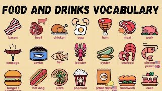 Food and Drinks Vocabulary in English #englishvocabulary