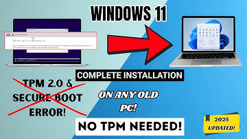 How to Install Windows 11 on Any Old PC | No TPM & Secure Boot Required [2025 Updated]