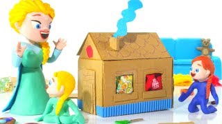 FROZEN ELSA & ANNA BUILD A TOY HOUSE ❤ Spiderman, Hulk & Frozen Play Doh Cartoons For Kids FROZEN ELSA & ANNA BUILD A TOY HOUSE ❤ Spiderman, Hulk & Frozen Play Doh Cartoons For Kids