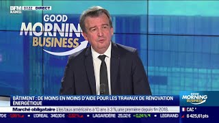 Olivier Salleron (FFB) : Bâtiment, baisse des aides pour les travaux de rénovation énergétique