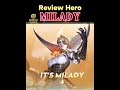 Review Hero Midlane MILADY, kenapa hero ini bisa jadi hero favorit yah? #gaming #hok #honorofkings