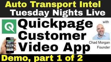 Quickpage Video App DEMO: Car Dealers, Auto Shippers, & Home Delivery