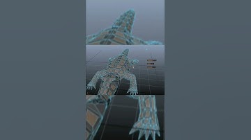 Crocodile 3d modeling (Autodesk Maya)