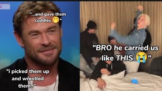 Chris Hemsworth ( Thor ) talks about meeting straykids Resimi