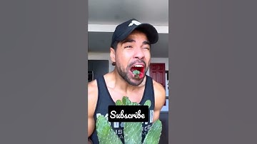 Thumbnail of eating cactus #shorts #youtubeshorts #youtube