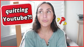 QUITTING YOUTUBE?!? 3 *big* announcements