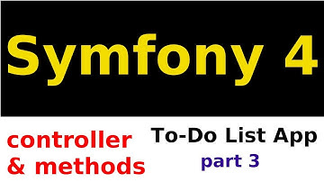Create controller methods - Symfony 4 CRUD tutorial