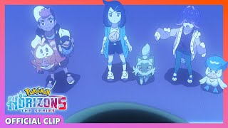 The Trio’s Pokémon Battle! | Pokémon Horizons: The Series | Official Clip