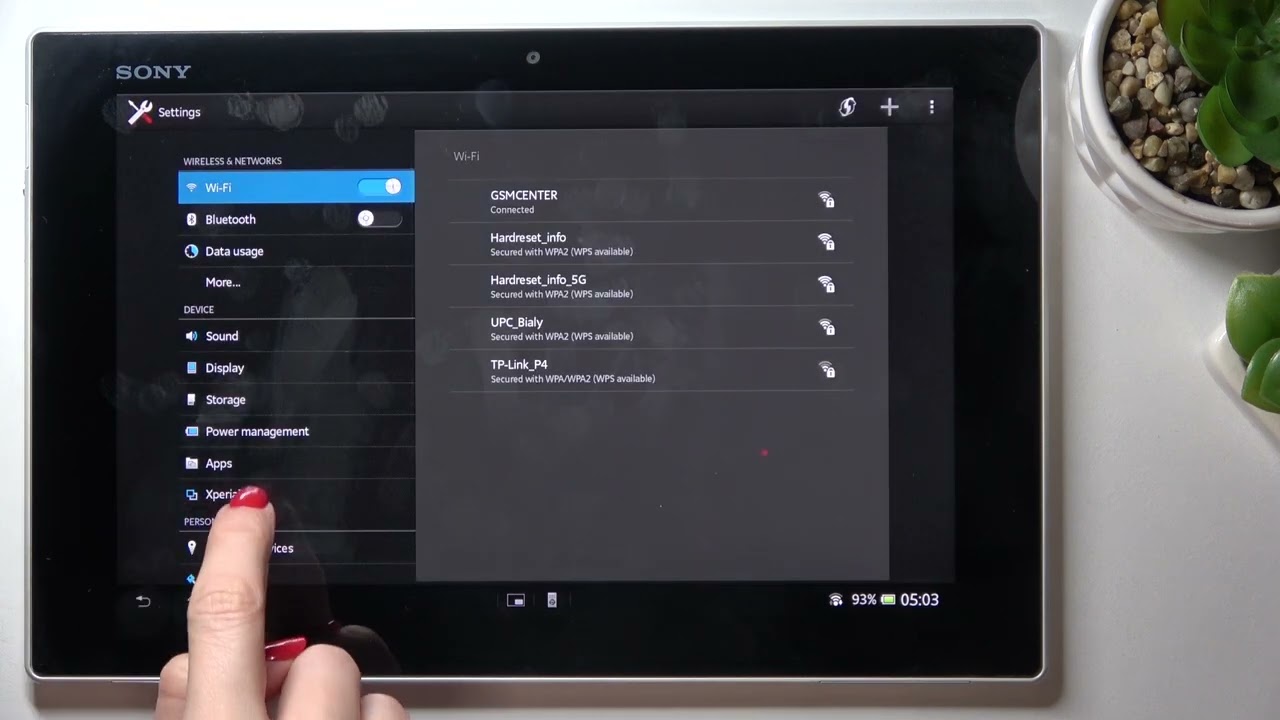How to reset app preferences in sony xperia tablet z restore app