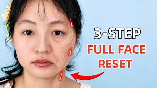 Face Lifting Massage Over 40 | 3 Steps for Sagging Cheeks & Smile Lines🙌🏻✨
