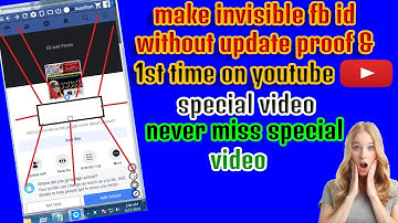 How To Make Invisible fb Id Without proof Update & proxy