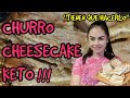 CHURRO CHEESECAKE KETO!!! TIENES QUE PROBARLO!! RECETAS CETOGÉNICA KETO MEXICANAS ESPAÑOL