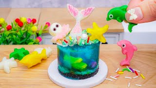 🌊 Amazing Miniature Ocean Cake Decorating Ideas 🌊| Miniature Jello Cake Recipe