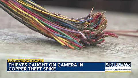 Thieves caught on camera in copper theft spikes