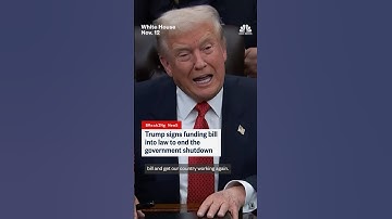 Trump signs funding bill into law to end the government shutdown