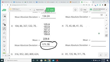 mean absolute deviation part 2