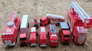 Car Play Zone || Fire truck, truk box, truk tangga, pemadam kebakaran, helikopter, tanker truck