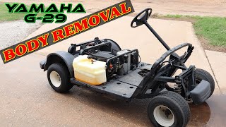 Yamaha Drive G29 Golf Cart  Body Removal