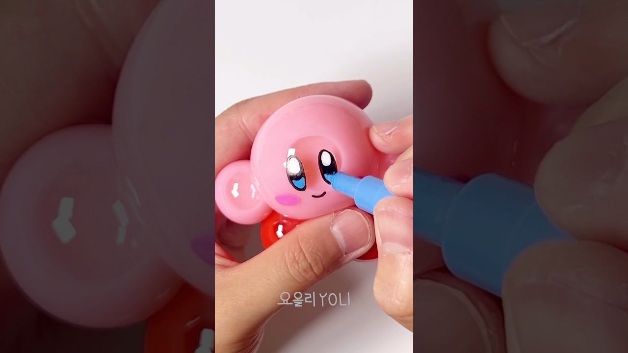 별의 커비🌟💓 테이프공 만들기 - DIY Kirby Nano Tape Bubbles! #shorts