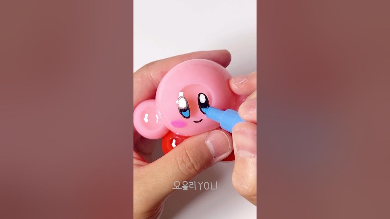 별의 커비🌟💓 테이프공 만들기 DIY Kirby Nano Tape Bubbles! shorts YouTube