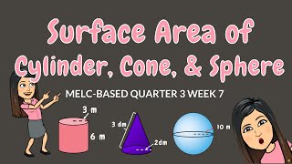 SURFACE AREA OF CYLINDER, CONE & SPHERE | GRADE 6 screenshot 5