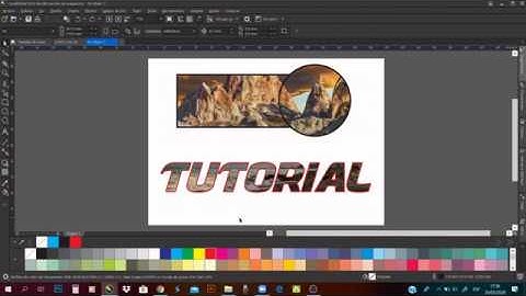 NUEVO Corel Draw  - Como poner Imagen dentro de texto EFECTO