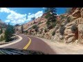 Zion Nationalpark - Scenic Drive, Utah - Full Ride - Onboard Front View