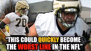 How Big of a Concern is the New Orleans Saints Offensive Line? | PFF Reaction Video