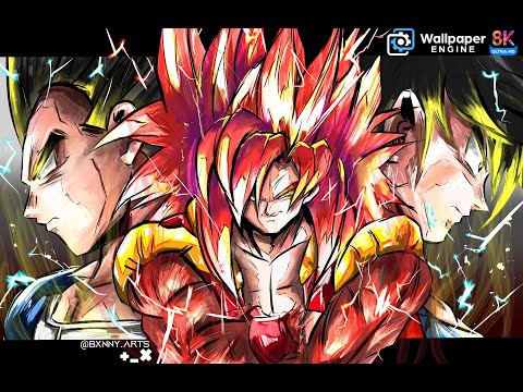 Gogeta SSJ4, dragon ball gt, anime, dragon ball legends, HD phone