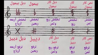 العلامات الموسيقية المستخدمة في فنون الغناء اليمني