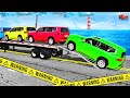 Funny Vehicle Transport vs Reversed Bumps – Big Truck Little Cars – BeamNG Drive #6 🔥💥