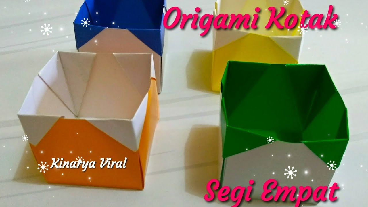 Origami Kotak  Segi  Empat  YouTube