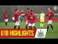 U18 Highlights | Manchester United 4-1 Newcastle | The Academy