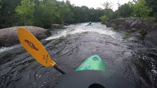 Whitewater Kayaking the Red River Gresham Wisconsin @ 215 CFS 8-10-21 Monestary &amp; Ziemer&#39;s Falls