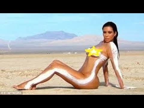 Kim kardashian'ın sahilde çıplak fotoğraf çekimi