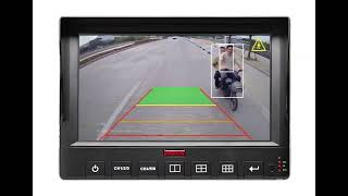 #AI camera #BSD ,blind spot detection with sound& light alarm