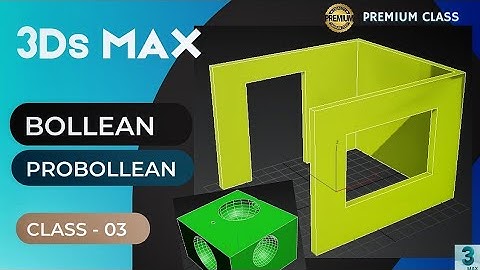 How to cut wall in 3Ds Max || Bolleaon, ProBollean || 3Ds Modeling for door and window