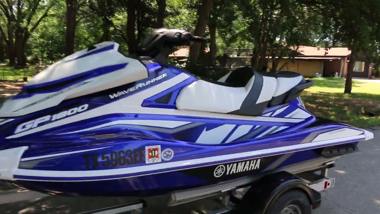 2018 Yamaha Wave Runner GP1800 Supercharged, low hours - YouTube