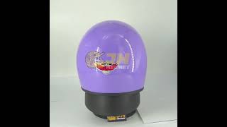 Helm Cakil HBC Pastel Purple + FREE GOGGLE | Retro Full Face | JUAL HELM