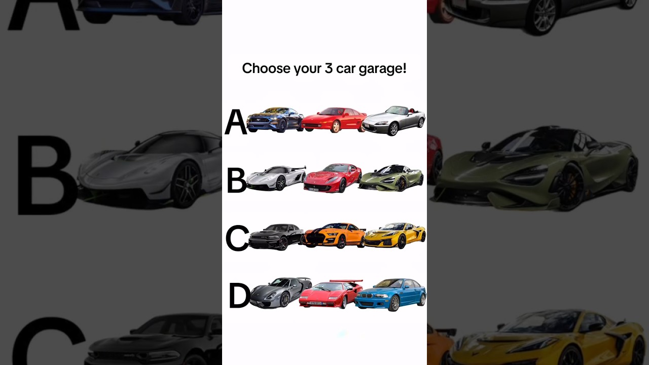 Choose your 3 car garage!