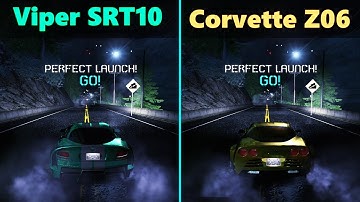 Viper SRT10 VS Corvette Z06, NFS CARBON Drag Race (Improvised)