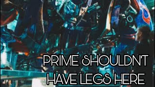 Optimus Prime Should Not Have Legs In This Scene In Dark Of The Moon Transformers Ysis.