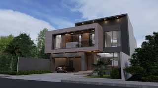 House minimalist modern 14.00 x 16.50 meter | Casa minimalista moderna