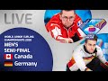 Canada v Germany - Men's 2v3 semi-final - World Junior Curling Championships 2020