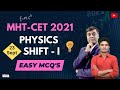 MHT CET 2021 23rd Sept. | Shift-I | Top 10 Easy MCQs