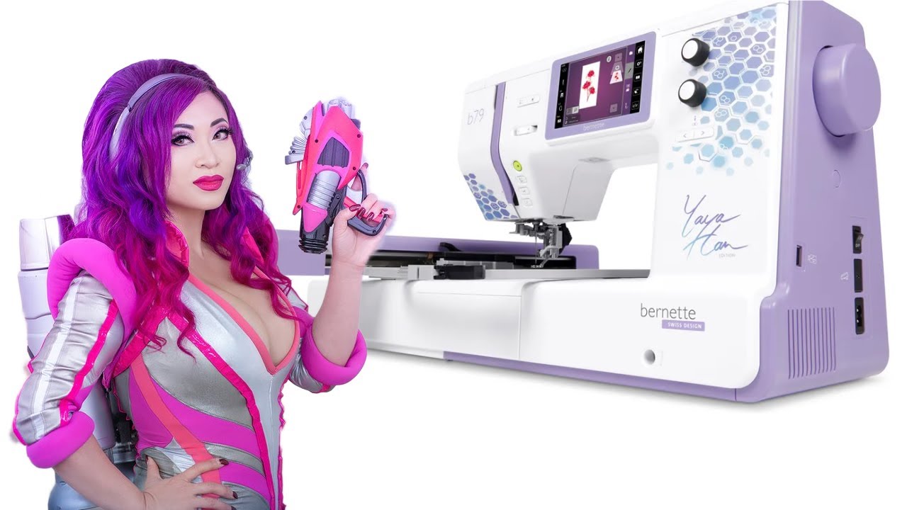 Bernette B79 Yaya Han Edition Sewing and Embroidery Machine with Over Design Tools & Accessories Bundle - for Digital Embroidering Machine